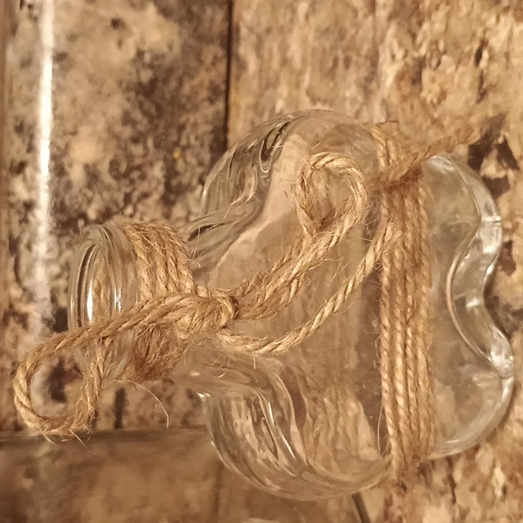 Rustic Boho Sheek Glass Vase Set with Twine Accents. Three Varieties All New - Picture 9 of 10